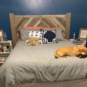 Heather gray duvet cover